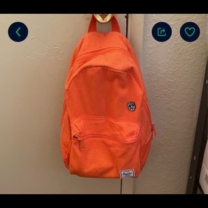 Orange Herschel backpack